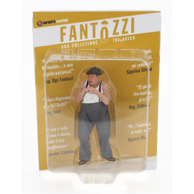 INFINITE STATUE FIGURES RAGIONIERE UGO FANTOZZI - PER ME... LA CORAZZATA KOTIOMKIN... E' UNA CAGATA PAZZESCA! - GREY WHITE 1/18