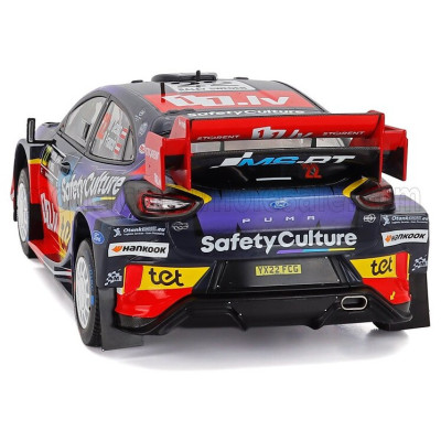 IXO MODELS FORD ENGLAND PUMA RALLY1 TEAM M-SPORT WRT N 22 RALLY SWEDEN 2025 MARTINS SESK - RENARS FRANCIS - BLUE PURPLE RED 1/18
