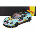 IXO MODELS PORSCHE 911 992 RALLY GT N 1 5th RALLY WALLONIEN 2025 CEDRIC CHERAIN - DAMIEN WITHERS - LIGHT BLUE YELLOW BLACK 1/18