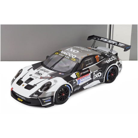 IXO MODELS PORSCHE 911 992 RALLY GT TEAM ECURIE ESBAYE N 17 RALLY WALLONIEN 2025 CEDRIC DE CECCO - JEROME HUMBLET - BLACK WHITE