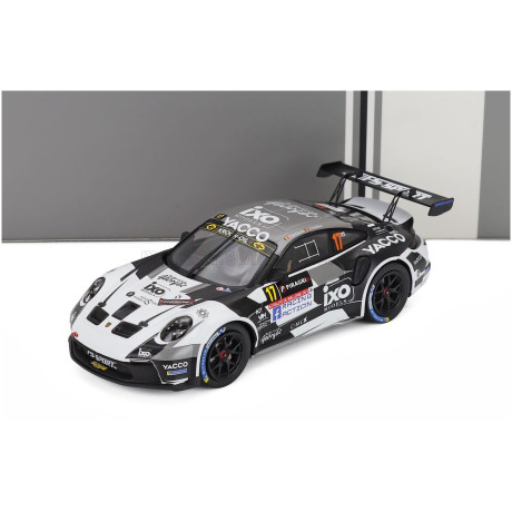 IXO MODELS PORSCHE 911 992 RALLY GT TEAM ECURIE ESBAYE N 17 RALLY DE WALLONIE 2025 CEDRIC DE CECCO - JEROME HUMBLET - WHITE