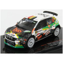 IXO MODELS ŠKODA FABIA R5 EVO TEAM METIOR SPORT N 18 RALLY CONDROZ 2019 C.DE CECCO - J.HUMBLET - WHITE BLACK GREEN 1/43