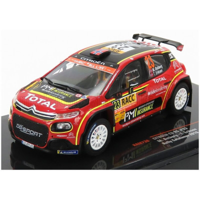 IXO MODELS CITROEN C3 R5 N 23 RALLY CATALUNYA 2019 M.OSTERBERG - T.ERIKSEN - RED YELLOW BLACK 1/43