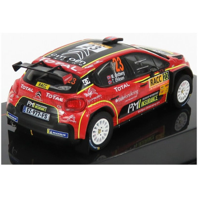 IXO MODELS CITROEN C3 R5 N 23 RALLY CATALUNYA 2019 M.OSTERBERG - T.ERIKSEN - RED YELLOW BLACK 1/43