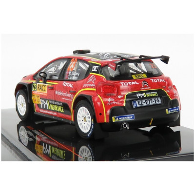 IXO MODELS CITROEN C3 R5 N 23 RALLY CATALUNYA 2019 M.OSTERBERG - T.ERIKSEN - RED YELLOW BLACK 1/43