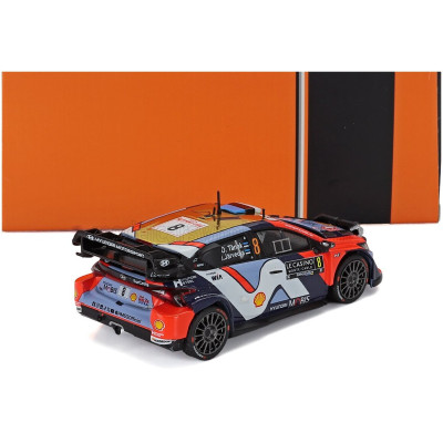 IXO MODELS HYUNDAI i20 N RALLY1 TEAM SHELL MOBIS WRT N 8 5th RALLY MONTECARLO 2025 OTT TANAK - MARTIN JARVEOJA - 2 TONE BLUE