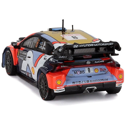 IXO MODELS HYUNDAI i20 N RALLY1 TEAM SHELL MOBIS WRT N 8 5th RALLY MONTECARLO 2025 OTT TANAK - MARTIN JARVEOJA - 2 TONE BLUE