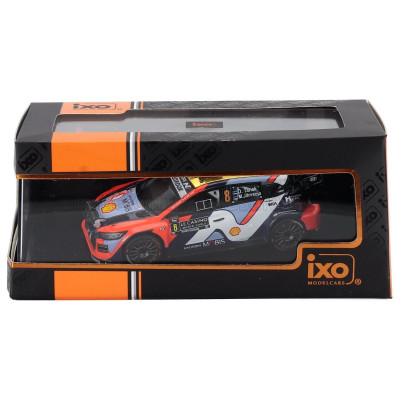 IXO MODELS HYUNDAI i20 N RALLY1 TEAM SHELL MOBIS WRT N 8 5th RALLY MONTECARLO 2025 OTT TANAK - MARTIN JARVEOJA - 2 TONE BLUE