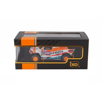 IXO MODELS TOYOTA HILUX PICK-UP GR DKR TEAM OVERDRIVE TOYOTA REPSOL N 299 RALLY DAKAR 2022 CHABOT RONAN - GILLES PILLOT - WHITE