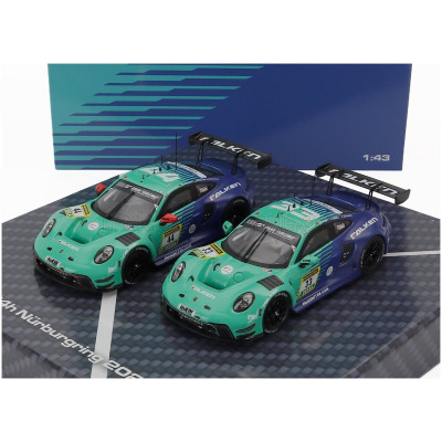 IXO MODELS PORSCHE SET 2X 911 992 GT3 R TEAM FALKEN MOTORSPORTS 24h NURBURGRING 2025 N 44 DORIAN BOCCOLACCI - TIM HEINEMANN