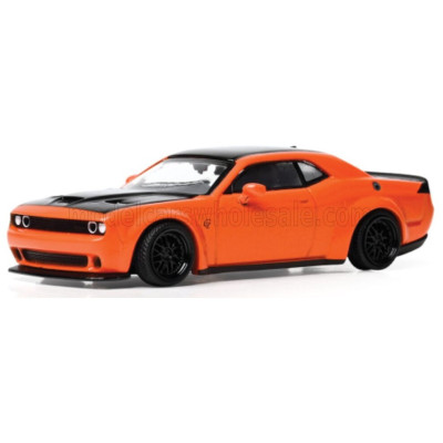 IXO MODELS DODGE CHALLENGER SRT HELLCAT COUPE 2019 - ORANGE BLACK 1/64