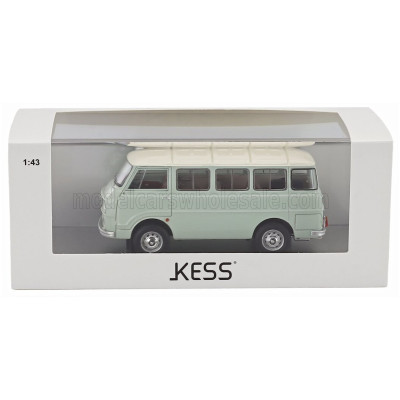 KESS MODEL ALFA ROMEO F-12 MINIBUS 1-SERIES 1967 - VERY LIGHT GREEN WHITE 1/43