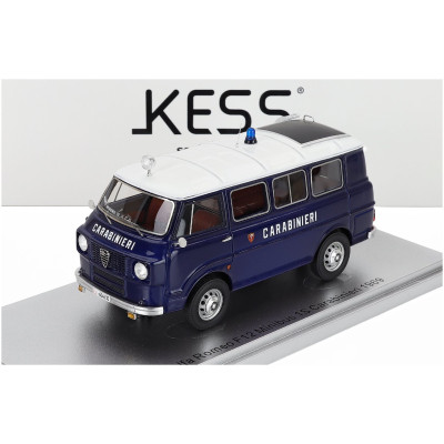KESS MODEL ALFA ROMEO F-12 MINIBUS 1-SERIES CARABINIERI - POLICE - 1969 - BLUE WHITE 1/43