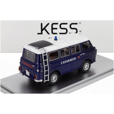 KESS MODEL ALFA ROMEO F-12 MINIBUS 1-SERIES CARABINIERI - POLICE - 1969 - BLUE WHITE 1/43
