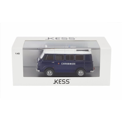 KESS MODEL ALFA ROMEO F-12 MINIBUS 1-SERIES CARABINIERI - POLICE - 1969 - BLUE WHITE 1/43