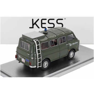 KESS MODEL ALFA ROMEO F-12 MINIBUS 1-SERIES - POLIZIA - POLICE - 1970 - MILITARY GREEN 1/43