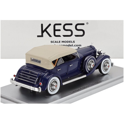 KESS MODEL PACKARD 904 CUSTOM DIETRICH DUEL COWL SPORT PHEATON CLOSED 1932 - BLUE BEIGE 1/43
