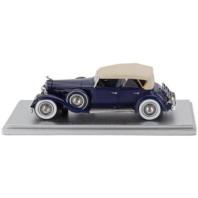 KESS MODEL PACKARD 904 CUSTOM DIETRICH DUEL COWL SPORT PHEATON CLOSED 1932 - BLUE BEIGE 1/43