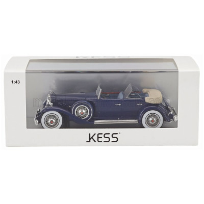 KESS MODEL PACKARD 904 CUSTOM DIETRICH DUEL COWL SPORT PHEATON OPEN 1932 - BLUE 1/43