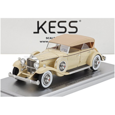 KESS MODEL PACKARD 904 CUSTOM DIETRICH DUEL COWL SPORT PHEATON CLOSED 1932 - 2 TONE BEIGE 1/43