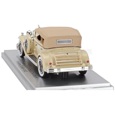 KESS MODEL PACKARD 904 CUSTOM DIETRICH DUEL COWL SPORT PHEATON CLOSED 1932 - 2 TONE BEIGE 1/43