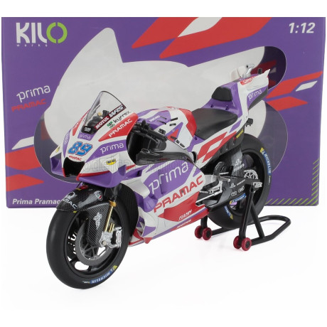 KILOWORKS DUCATI DESMOSEDICI GP23 TEAM PRIMA PRAMAC RACING N 89 MOTOGP SEASON 2023 JORGE MARTIN - PURPLE RED WHITE 1/12