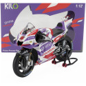KILOWORKS DUCATI DESMOSEDICI GP23 TEAM PRIMA PRAMAC RACING N 5 MOTOGP SEASON 2023 JOHANN ZARCO - PURPLE RED WHITE 1/12