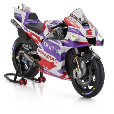 KILOWORKS DUCATI DESMOSEDICI GP23 TEAM PRIMA PRAMAC RACING N 5 MOTOGP SEASON 2023 JOHANN ZARCO - PURPLE RED WHITE 1/12