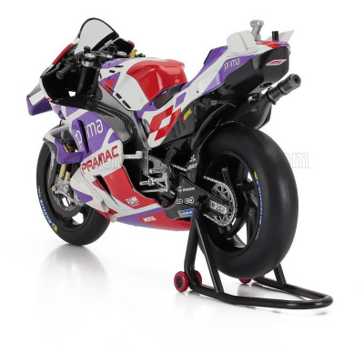 KILOWORKS DUCATI DESMOSEDICI GP23 TEAM PRIMA PRAMAC RACING N 5 MOTOGP SEASON 2023 JOHANN ZARCO - PURPLE RED WHITE 1/12