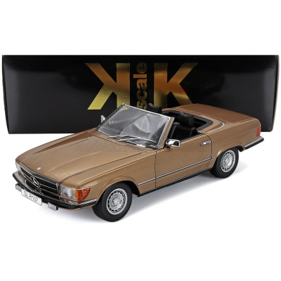 KK SCALE MERCEDES BENZ SL-CLASS 450SL (R107) CABRIOLET 1985 - GOLD MET 1/12