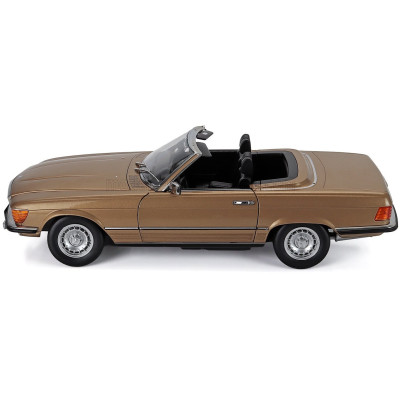 KK SCALE MERCEDES BENZ SL-CLASS 450SL (R107) CABRIOLET 1985 - GOLD MET 1/12