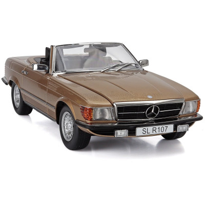 KK SCALE MERCEDES BENZ SL-CLASS 450SL (R107) CABRIOLET 1985 - GOLD MET 1/12