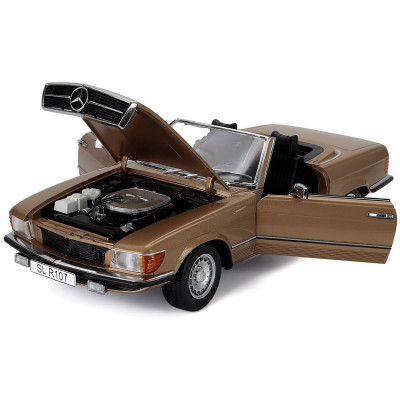KK SCALE MERCEDES BENZ SL-CLASS 450SL (R107) CABRIOLET 1985 - GOLD MET 1/12