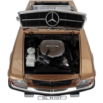 KK SCALE MERCEDES BENZ SL-CLASS 450SL (R107) CABRIOLET 1985 - GOLD MET 1/12