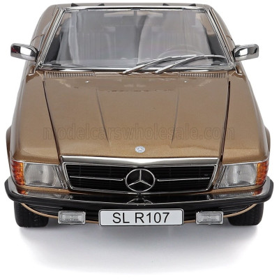 KK SCALE MERCEDES BENZ SL-CLASS 450SL (R107) CABRIOLET 1985 - GOLD MET 1/12