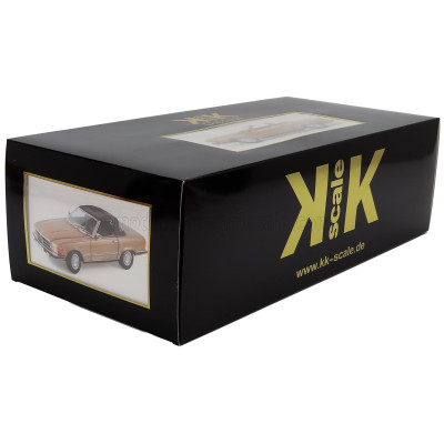 KK SCALE MERCEDES BENZ SL-CLASS 450SL (R107) CABRIOLET 1985 - GOLD MET 1/12
