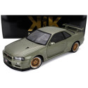 KK SCALE NISSAN SKYLINE GT-R (R34) V-SPEC NUR 2001 - CERCHI BBS - BBS RIMS - GREEN MET 1/12