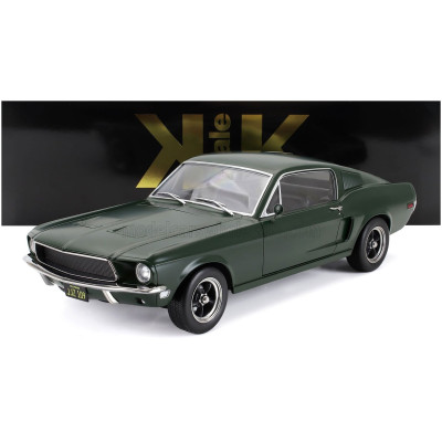KK SCALE FORD USA MUSTANG GT FASTBACK COUPE 1968 - MATT GREEN 1/12