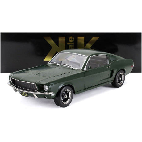 KK SCALE FORD USA MUSTANG GT FASTBACK COUPE 1968 - MATT GREEN 1/12