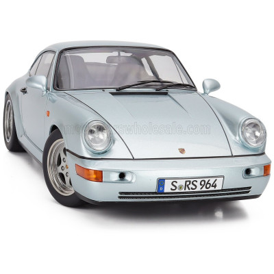 KK SCALE PORSCHE 911 964 RS WITH SPEEDLINE RIMS 1992 - POLAR WHITE 1/12