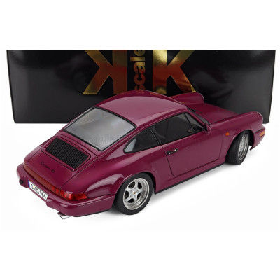 KK SCALE PORSCHE 911 964 RS WITH SPEEDLINE RIMS 1992 - RUBY RED 1/12