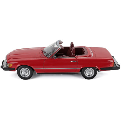 KK SCALE MERCEDES BENZ SL-CLASS 450SL (R107) CABRIOLET USA VERSION 1979 - RED 1/12