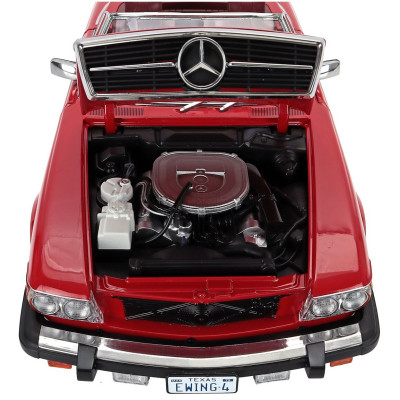 KK SCALE MERCEDES BENZ SL-CLASS 450SL (R107) CABRIOLET USA VERSION 1979 - RED 1/12