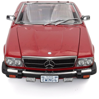 KK SCALE MERCEDES BENZ SL-CLASS 450SL (R107) CABRIOLET USA VERSION 1979 - RED 1/12