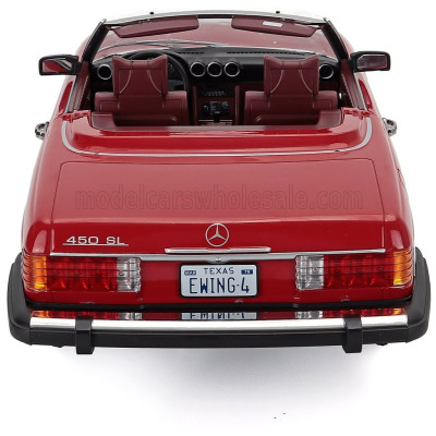 KK SCALE MERCEDES BENZ SL-CLASS 450SL (R107) CABRIOLET USA VERSION 1979 - RED 1/12
