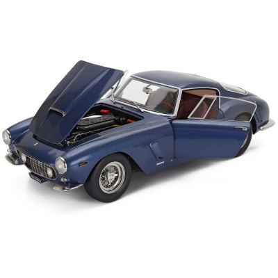 KK SCALE FERRARI 250GT SWB COUPE 1961 - BLUE 1/12