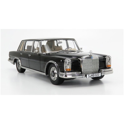 KK SCALE MERCEDES BENZ S-CLASS 600 PULLMAN (W100) 1963 - BLACK 1/18