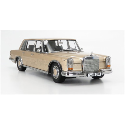 KK SCALE MERCEDES BENZ S-CLASS 600 PULLMAN (W100) 1963 - GOLD MET 1/18