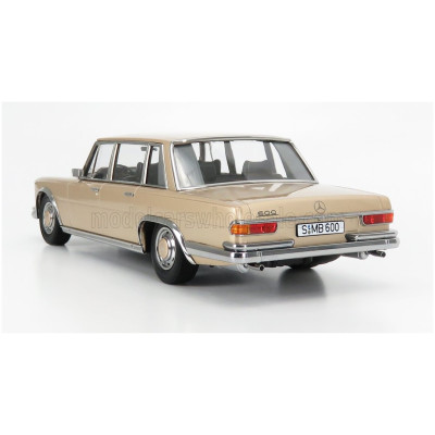 KK SCALE MERCEDES BENZ S-CLASS 600 PULLMAN (W100) 1963 - GOLD MET 1/18
