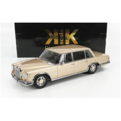 KK SCALE MERCEDES BENZ S-CLASS 600 PULLMAN (W100) 1963 - GOLD MET 1/18
